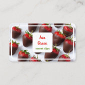 チョコレートで覆われたイチゴ 名刺 (正面)