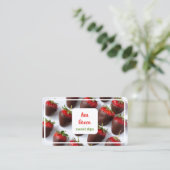 チョコレートで覆われたイチゴ 名刺 (スタンド正面)