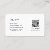 チョコレートで覆われたイチゴ 名刺 (裏面)