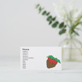 チョコレートで覆われたストロベリーミョウバン 名刺 (スタンド正面)