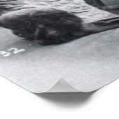 チョコレートとイースターバニーの女の子 ポスター (角)