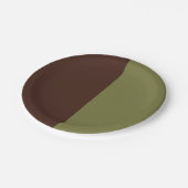 チョコレートとオリーブ ペーパープレート (アングル)