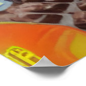 チョコレートとキャンディの街 | AIアートポスター ポスター (角)