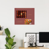 チョコレートとキャンディアートポスター ポスター (ホームオフィス)