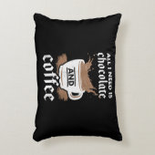 チョコレートとコーヒーが大好き アクセントクッション (正面(垂直))