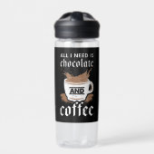 チョコレートとコーヒーが大好き ウォーターボトル (正面)