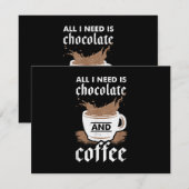 チョコレートとコーヒーが大好き エンクロージャーカード (正面/裏面)