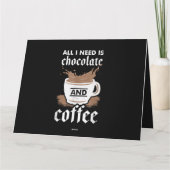 チョコレートとコーヒーが大好き カード (裏面)