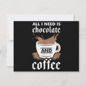 チョコレートとコーヒーが大好き サンキューカード (裏面)