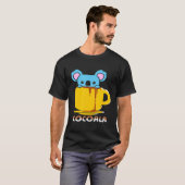 チョコレートとコーヒーココアラ Tシャツ (正面フル)