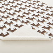 チョコレートとタンなめらかなコートチワフアパタン シェルパブランケット (3/4)