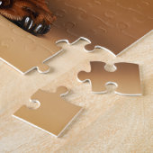 チョコレートとタンダシュント犬 ジグソーパズル (側面)