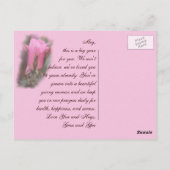 チョコレートとノックアウトバラはがきカスタマイズ-それ ポストカード (裏面)