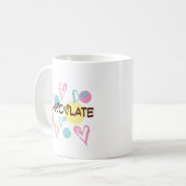 チョコレートとハート コーヒーマグカップ (正面左)