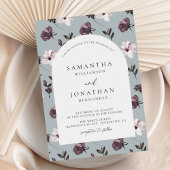 チョコレートとバエレガントニラ結婚フローラ 招待状