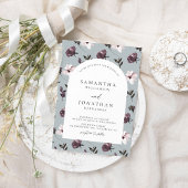 チョコレートとバエレガントニラ結婚フローラ 招待状