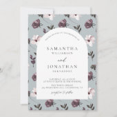 チョコレートとバエレガントニラ結婚フローラ 招待状 (正面)