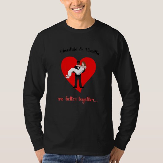 チョコレートとバニラは一緒に使うと最高 Tシャツ (正面)
