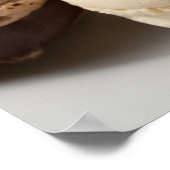 チョコレートとバニラマカロンのプレート、 ポスター (角)