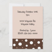 チョコレートとバニラ60誕生日 招待状 (裏面)