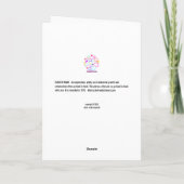 チョコレートとピーナッツバター、手をつないで カード (裏面)