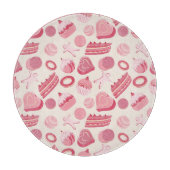 チョコレートとペストリーのパターン2 カッティングボード (正面)