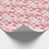 チョコレートとペストリーのパターン2 ラッピングペーパー (角)