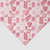 チョコレートとペストリーのパターン2 薄葉紙 (詳細)