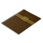 チョコレートとライムのパターン ノート (左側)