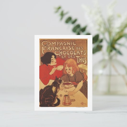 チョコレートと紅茶の母と娘 ポストカード (スタンド正面)