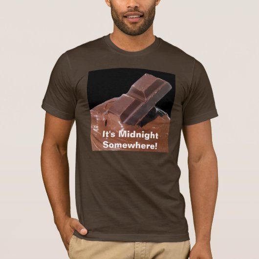 チョコレートどこかで真夜中 Tシャツ (正面)