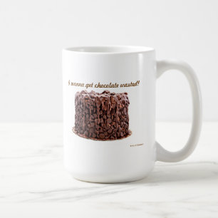 チョコレートによって無駄にされるケーキのマグ コーヒーマグカップ