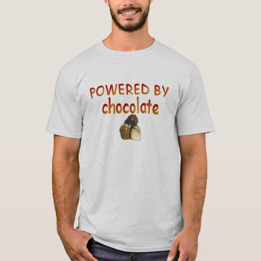 チョコレートによって*Powered Tシャツ (正面)