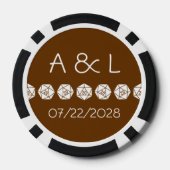 チョコレートにシックな卓上 ポーカーチップ (裏面)