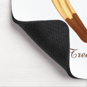 チョコレートに浸したハート型のチュロ マウスパッド (コーナー)