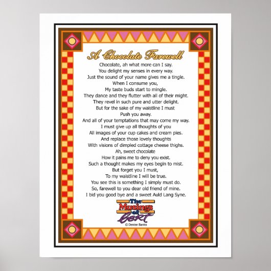 チョコレートのお別れ ポスター (正面)