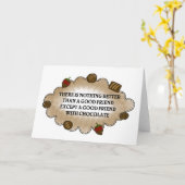 チョコレートのお友達 カード (黄色い花)