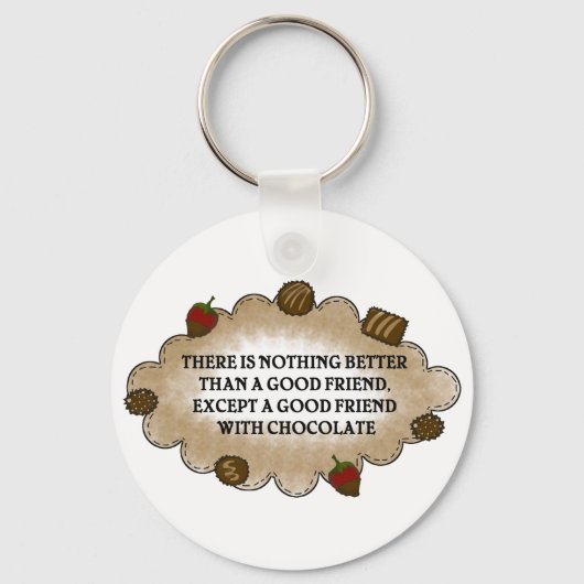 チョコレートのお友達 キーホルダー (正面)
