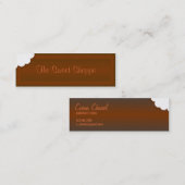 チョコレートのかみ傷を取って下さい スキニー名刺 (正面/裏面)