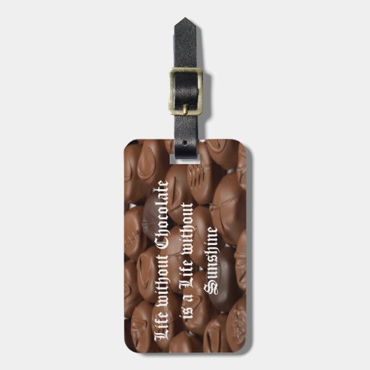 チョコレートのない人生は太陽のない人生 ラゲッジタグ (正面縦)