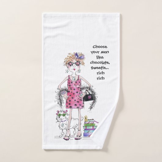 チョコレートのような男を選ぶ…金持ちの ハンドタオル (ハンドタオル)