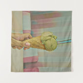 チョコレートのアイスクリーム タペストリー (正面(横))