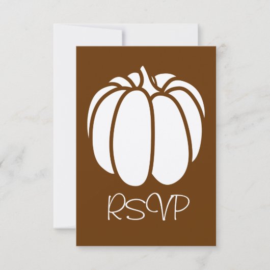 チョコレートのカボチャ畑 RSVPカード (正面)