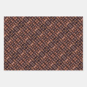 チョコレートのギフトラップボックス ラッピングペーパーシート (正面3)