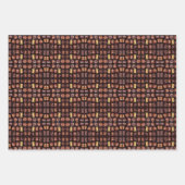 チョコレートのギフトラップボックス ラッピングペーパーシート (正面2)