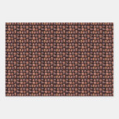 チョコレートのギフトラップボックス ラッピングペーパーシート (正面)