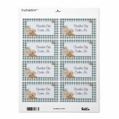 チョコレートのチップクッキーラベル ラベル (フルシート)