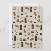 チョコレートのテーマにぴったりなオリジナルデザイン サンキューカード (裏面)