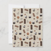 チョコレートのテーマにぴったりなオリジナルデザイン ノートカード (裏面)