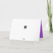 チョコレートのトウモロコシの利点のカップケーキ誕生日 カード (裏面)